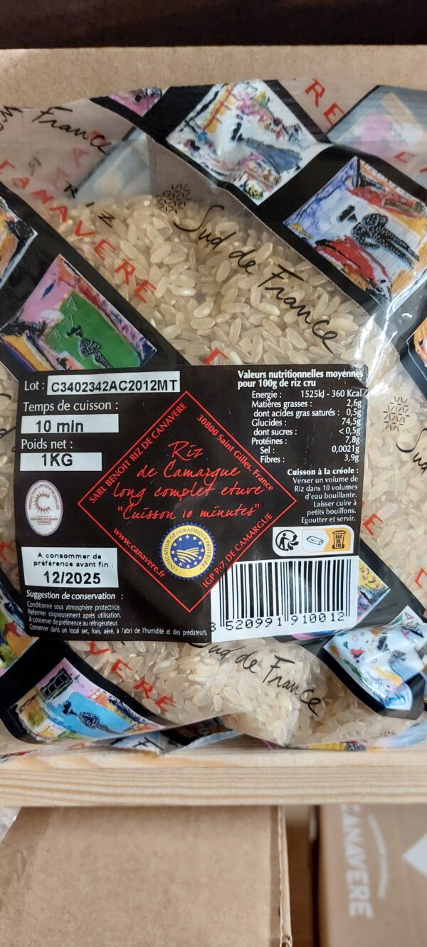 Riz long complet 1 kg
