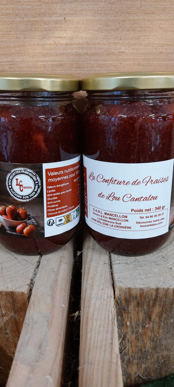 Confiture de fraises x 6 pots