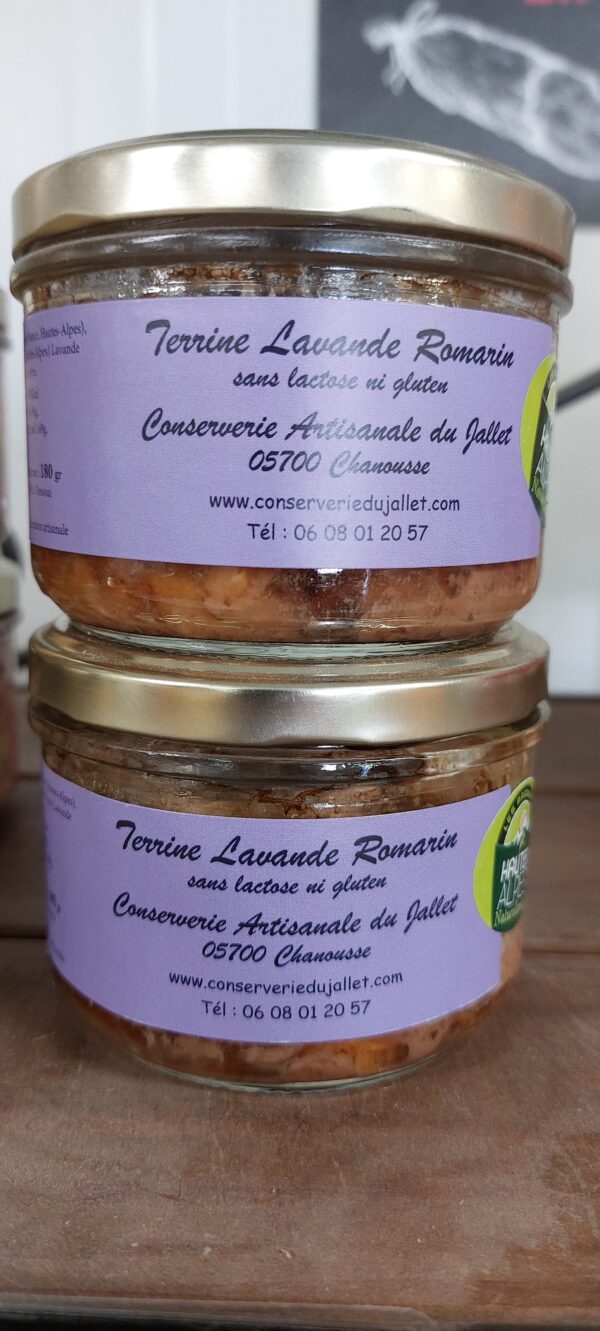 Terrine Lavande Romarin 180gr