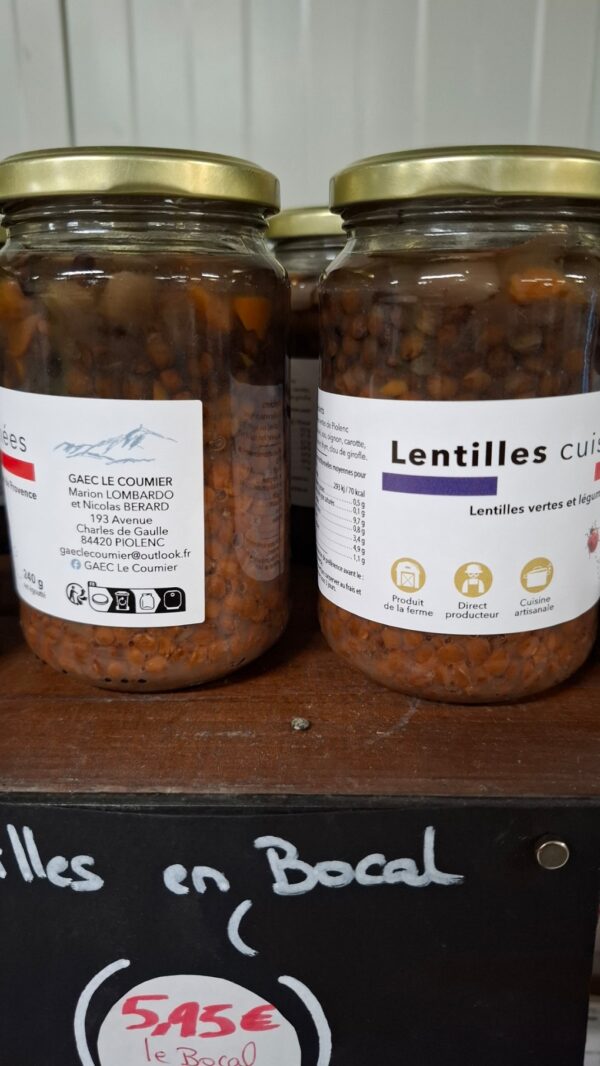 LENTILLES PREPAREES BOCAL
